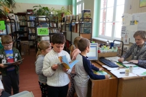 Pierwsza wizyta w bibliotece klasy Ia